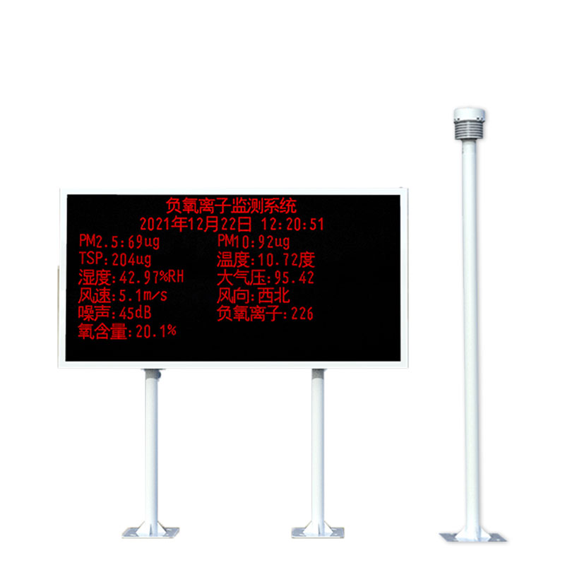 空氣負(fù)氧離子監(jiān)測站實時監(jiān)測氣象要素與空氣質(zhì)量